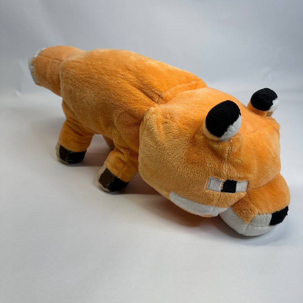 Minecraft Fox Plush Pillow Buddy JINX Mojang Orange Soft